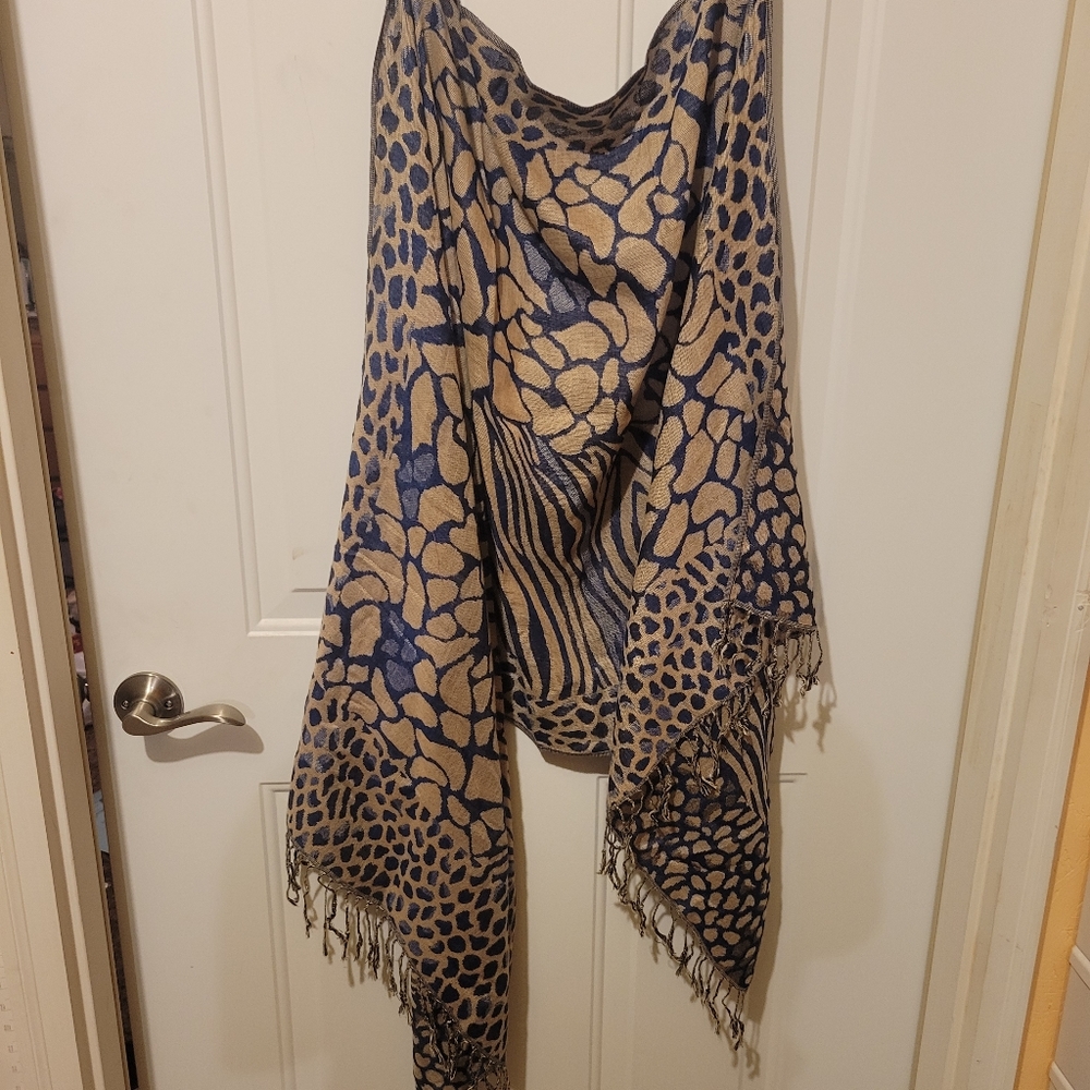 Penelope Ann blue shawl